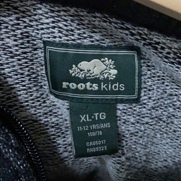 Roots Black & White Marled Zip Up Hoodie - Picture 7 of 7